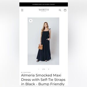 Bump friendly maxi dress